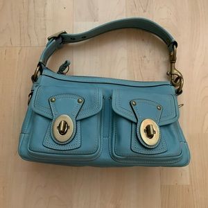 Blue Coach bag